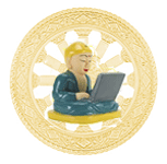 Wheel of Life and Laptop Buddha